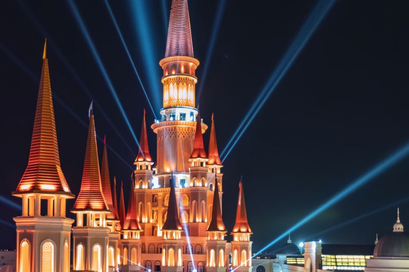The Land of Legends by night
